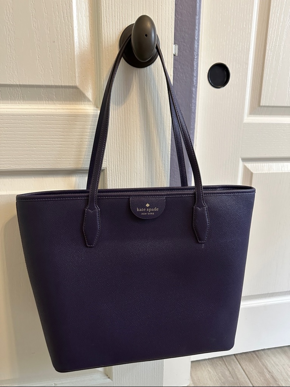 kate spade Purple Pebbled Leather Tote